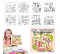 Da facile - Páginas en negrita 40 hojas de actividades prácticas para dibujos simples Line Art para niños Relajación creativa fácil