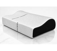 D'A GAMA HOME COLLECTION - Almohada Cervical Viscoelástica con Carbono Activo y 3D Fresh, Núcleo 100% Viscoelástico de Alta Densidad, Funda Doble Cara Transpirable con Hilo de Plata, 70x35 cm