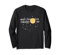 Da los Primeros Pasos hacia tu alegría Night Sky Cita Positiva Manga Larga