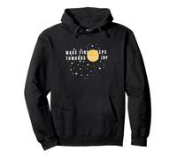 Da los Primeros Pasos hacia tu alegría Night Sky Cita Positiva Sudadera con Capucha