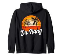 Da Nang Retro Sunset Design Vietnamita Beach Sudadera con Capucha