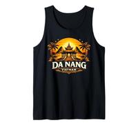 Da Nang Vietnam Puesta de Sol Templo Viaje Diseño Camiseta sin Mangas