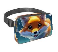 Da rienda suelta a tu aventura con nuestra riñonera de viaje, bolsa cruzada para correr, senderismo, ciclismo, perfecta para hombres y mujeres, adorable zorro nada bajo el agua, Multicolor#06,