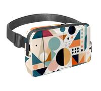 Da rienda suelta a tu aventura con nuestra riñonera de viaje, bolsa cruzada para correr, senderismo, ciclismo, perfecta para hombres y mujeres, hermoso diseño geométrico abstracto, Multicolor#01,