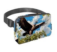 Da rienda suelta a tu aventura con nuestra riñonera de viaje, bolsa cruzada para correr, senderismo, ciclismo, perfecta para hombres y mujeres, buitre lindo, Multicolor#06, 1.5x9.0x5.9in/4x23x15cm