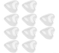 Da rienda suelta a tu creatividad con nuestros corazones de plástico transparente para todas tus necesidades decorativas (8 cm)
