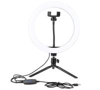 Da rienda suelta a tu creatividad con una luz anular de 10 pulgadas, solución de iluminación de escritorio para tu espacio de trabajo, niveles de