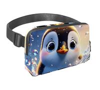 Da rienda suelta a tu pasión por los viajes, bolsa cruzada para hombres y mujeres, perfecta para correr, caminar, senderismo y ciclismo, encantador pingüino nada bajo el agua, Multicolor#04,
