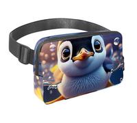 Da rienda suelta a tu pasión por los viajes, bolsa cruzada para hombres y mujeres, perfecta para correr, caminar, senderismo y ciclismo, encantador pingüino nada bajo el agua, Multicolor#03,
