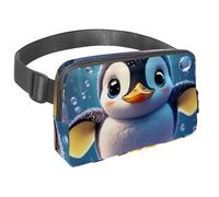 Da rienda suelta a tu pasión por los viajes, bolsa cruzada para hombres y mujeres, perfecta para correr, caminar, senderismo y ciclismo, encantador pingüino nada bajo el agua, Multicolor#06,