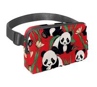 Da rienda suelta a tu pasión por los viajes, bolsa cruzada para hombres y mujeres, perfecta para correr, caminar, senderismo y ciclismo, patrón de hojas rosas, Multicolor#06, 1.5x9.0x5.9in/4x23x15cm