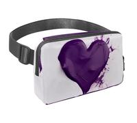 Da rienda suelta a tu pasión por los viajes con nuestra riñonera con correa ajustable, perfecta para viajes, caminar y ciclismo, patrón de pintura de corazón azul, Multicolor#06,