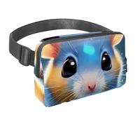 Da rienda suelta a tu pasión por los viajes con nuestra riñonera con correa ajustable, perfecta para viajes, caminar y ciclismo, encantador hámster nada bajo el agua, Multicolor#03,