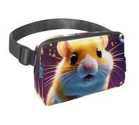 Da rienda suelta a tu pasión por los viajes con nuestra riñonera con correa ajustable, perfecta para viajes, caminar y ciclismo, encantador hámster nada bajo el agua, Multicolor#05,