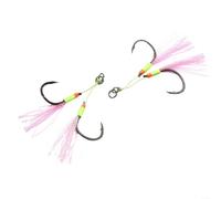 Da rienda suelta a tu pescador interior, nuestro juego de ganchos dobles premium garantiza que nunca te pierdas un bocado mientras apuntas a tus peces favoritos (2/0)