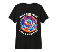 Da rienda Suelta a tu Ropa Colorida de ciclón Interior para Hombres y Mujeres Camiseta Premium