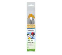 DA VINCI 4218 Series - Juego de Pinceles para Manualidades (30 x 30 x 30 cm), Color Amarillo y Negro