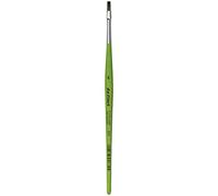Da Vinci Cepillo Plano Serie 374, Fibra sintética, Verde, 18.4 x 0.43 x 30 cm