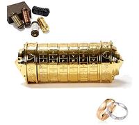 Da Vinci Code Mini Cryptex San Valentin Regalos Originales Hombre Mujer con Dos Anillos Regalos Divertidos Originales para Amigo Novio Novia Parejas Invisible Madres Padres Personas