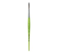 Da Vinci 37312 Cepillo Redondo Serie 373, Fibra sintética, Verde, 20.3 x 0.55 x 30 cm