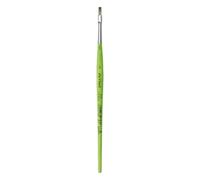 Da Vinci Cepillo Plano Serie 374, Fibra sintética, Verde, 18.4 x 0.43 x 30 cm