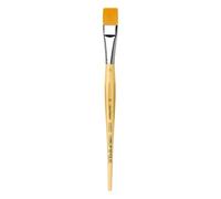 DaVinci Künstlerpinseln Junior Synthetics Serie 304-Pincel de Pintura (Plano), Metal, Amarillo, Größe 20