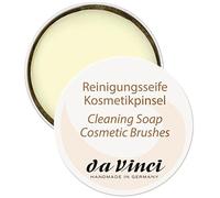 da Vinci, jabón para pinceles, jabón limpiador 40 g, vegano, limpieza y cuidado para pinceles cosméticos y beautyblenders, hidratante para unas cerdas suaves, aroma a limón, fabricado en Alemania