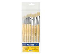 da Vinci Student 3529 - Juego de 8 brochas para cualquier tipo de pintura - Serie 329 plana - Tamaños 2, 4, 6, 8, 10, 12, 14 y 16 - Fabricado en Alemania
