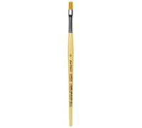 da Vinci Künstlerpinseln Junior Synthetics Serie 304-Pincel Plano para Pintar, Metal, Color de Madera, Plateado, Größe 6