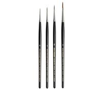 Da Vinci Maestro Serie 10 Tobolsky-Kolinsky Juego de 4 cepillos de Pelo de Marta Tamaño 0 .1 .2 .4