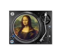 da Vinci Mona Lisa Art Series - Alfombrilla giratoria para tocadiscos - Alfombrilla gráfica para tocadiscos - Alfombrilla de 11.75 pulgadas para tocadiscos de vinilo de 12 pulgadas - Mejora el soporte