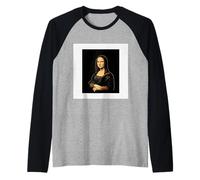 Da Vinci Mujer Mona Lisa Camiseta Manga Raglan