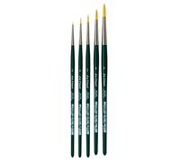 DA VINCI Series Juego de Pinceles para Acuarela 5230, Púrpura, Negro y Blanco, 000, 0, 2, 4, 6