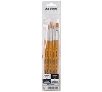 da Vinci Student Series 3502 - Juego de Pinceles universales para Estudiantes y Principiantes, sintéticos con Mango Lacado, 5 Pinceles