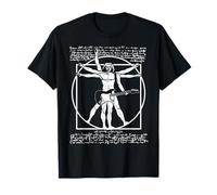 Da Vinci Vitruvian Man Guitarrista - Divertido Guitarrista Camiseta