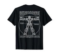 DA Vinci Vitruvian Robot Engineer y Anime Lover Graphic Camiseta