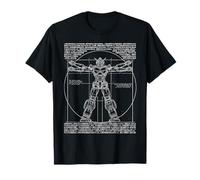 DA Vinci Vitruvian Robot Japonés Anime Amante Gráfico Camiseta