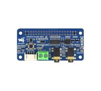 DA7212 I2S Audio Board Stereo Codec for Raspberry Pi, 96kHz 24-bit High Definition Audio, Onboard Dual Microphones, 3.5mm Jack & AUX Input, Speaker Terminal for Audio Recording and Playback Hat