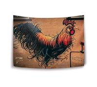 Daawqee Tapiz Tapestry Wall Hanging, Cock Mural Wall Tapestry with Art Nature Home Decorations for Living Room Bedroom Dorm Decor in 51x60 Inches