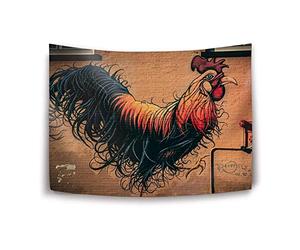 Daawqee Tapiz Tapestry Wall Hanging, Cock Mural Wall Tapestry with Art Nature Home Decorations for Living Room Bedroom Dorm Decor in 51x60 Inches