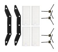 Daaxing 10 cepillos laterales Filtros raspadores de succión para aspiradora robótica Lefant M210 M210S M210B M213 N1 M2 F1 piezas de repuesto para aspiradora robótica, 2 raspadores de succión, 4
