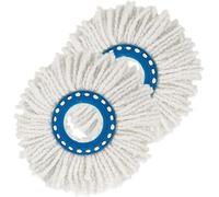 Daaxing 2 cabezales de microfibra de repuesto para disco giratorio Leifheit, cabezal de fregona lavable, fácil de quitar