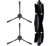 Daaxing 3 cepillos laterales principales para EZVIZ RE4 / RE4 Plus / RE5 / RE5 Plus piezas de repuesto para robot aspirador, 1 cepillo de rodillo principal, 2 cepillos laterales