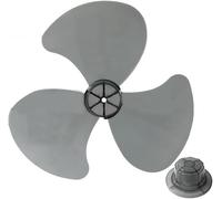 Daaxing Aspas de ventilador de repuesto, hoja de ventilador de 16 pulgadas, diseño de tres aspas para pedestal de pie o ventiladores de mesa, piezas de repuesto (negro)