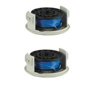 Daaxing Bobina de desbrozadora y cubierta de línea para Ryobi RAC124 de 18 voltios + Razor OLT/RLT 1830 1831, repuesto de cubierta de línea de carrete de recortadora, línea de bobina de rosca (2
