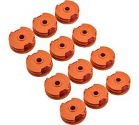 Daaxing Bobina y línea de desbrozadora para McGregor MET6032 MET4530 MET3525 para Worx WG1 WG104E, accesorios de recortadora de repuesto (12 unidades)