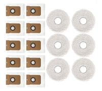 Daaxing Bolsas de polvo para mopa Cecotec para robot Conga 11090, accesorios de repuesto, paño de microfibra para mopa, bolsas de polvo para aspiradora (16 unidades)