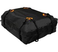 Daaxing Caja de techo para coche 420D, bolsa para techo impermeable y a prueba de polvo, bolsa para techo de coche 425 L, bolsa plegable de equipaje para techo del coche, caja de almacenamiento, 112 x