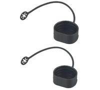 Daaxing Cubierta de puerto de carga de PVC negro, tapa de protección de enchufe de cable de carga tipo 2 para vehículos eléctricos, cubierta antipolvo para estación de carga EV, 63 mm x 56 mm (2