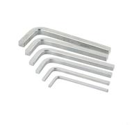 Daaxing Juego de 6 llaves de cabeza cuadrada en forma de L, kit de herramientas de tornillo de apriete, acero al cromo vanadio, juego de llaves de cabeza cuadrada para apretar tornillos cuadrados